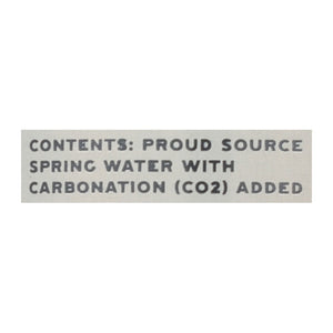 Proud Source - Water Spk Natural Spring - Case Of 24-16 Fz