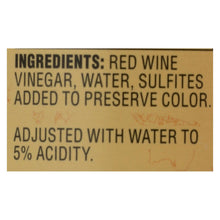 Load image into Gallery viewer, Reese Vinegar - Red Wine - Case Of 6 - 12.7 Fl Oz