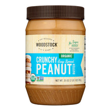 Load image into Gallery viewer, Woodstock Organic Crunchy Easy Spread Peanut Butter - Case Of 12 - 35 Oz