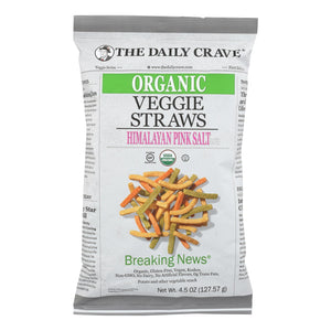 The Daily Crave - Veggie Straws - Case Of 8 - 4.5 Oz
