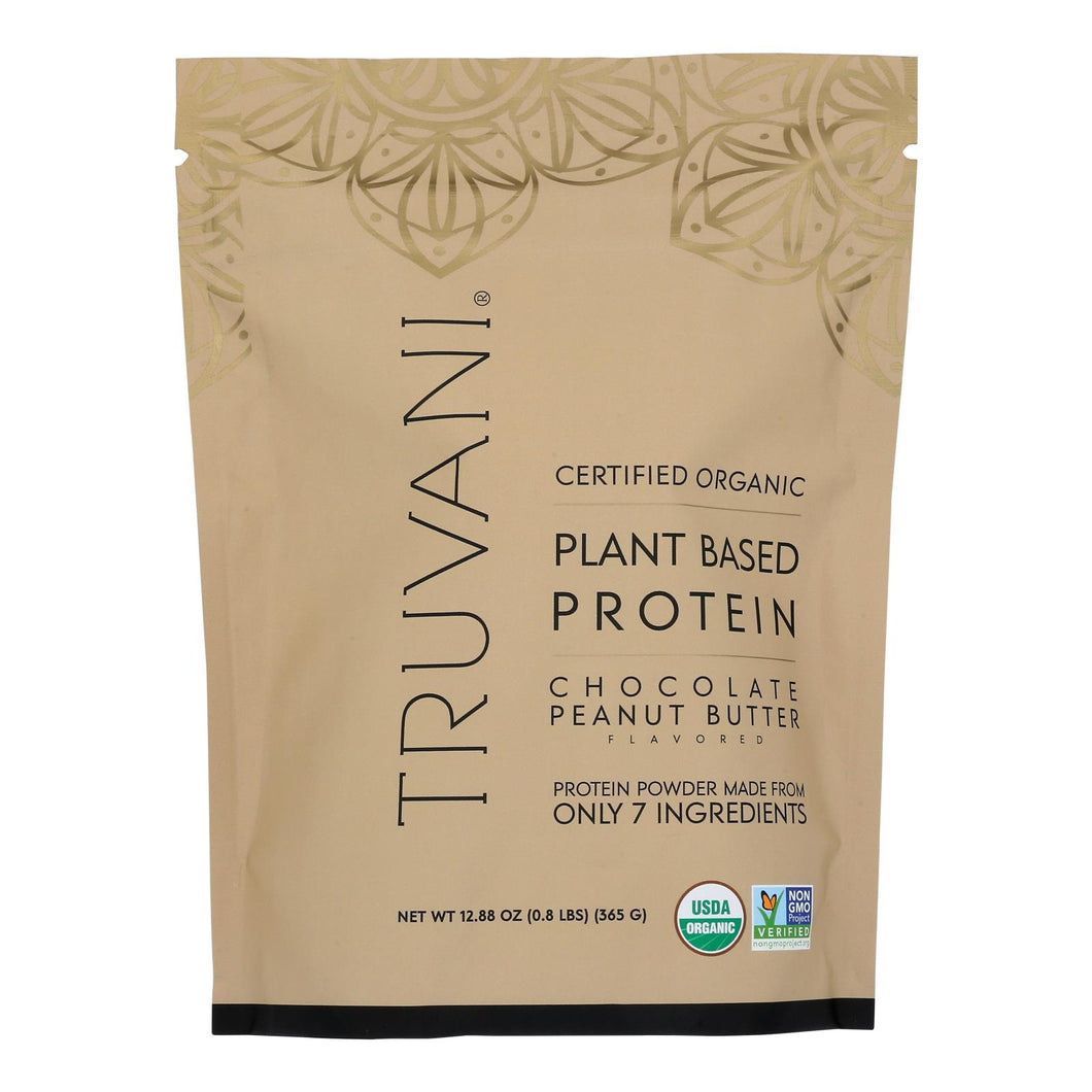 Truvani - Protein Powder Peanut Butter Chocolate - 1 Each-12.88 Oz