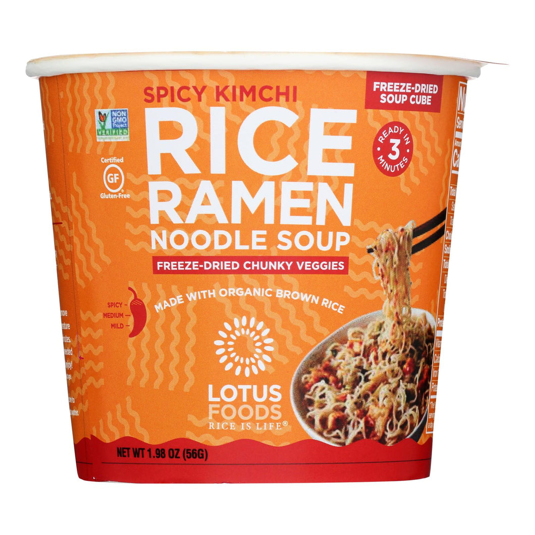 Lotus Foods - Ramen Cup Spicy Kmchi - Case Of 6-1.98 Oz