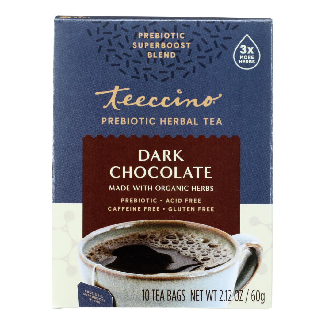 Teeccino - Tea Dark Chocolate Prebiotic - Case Of 6-10 Bag