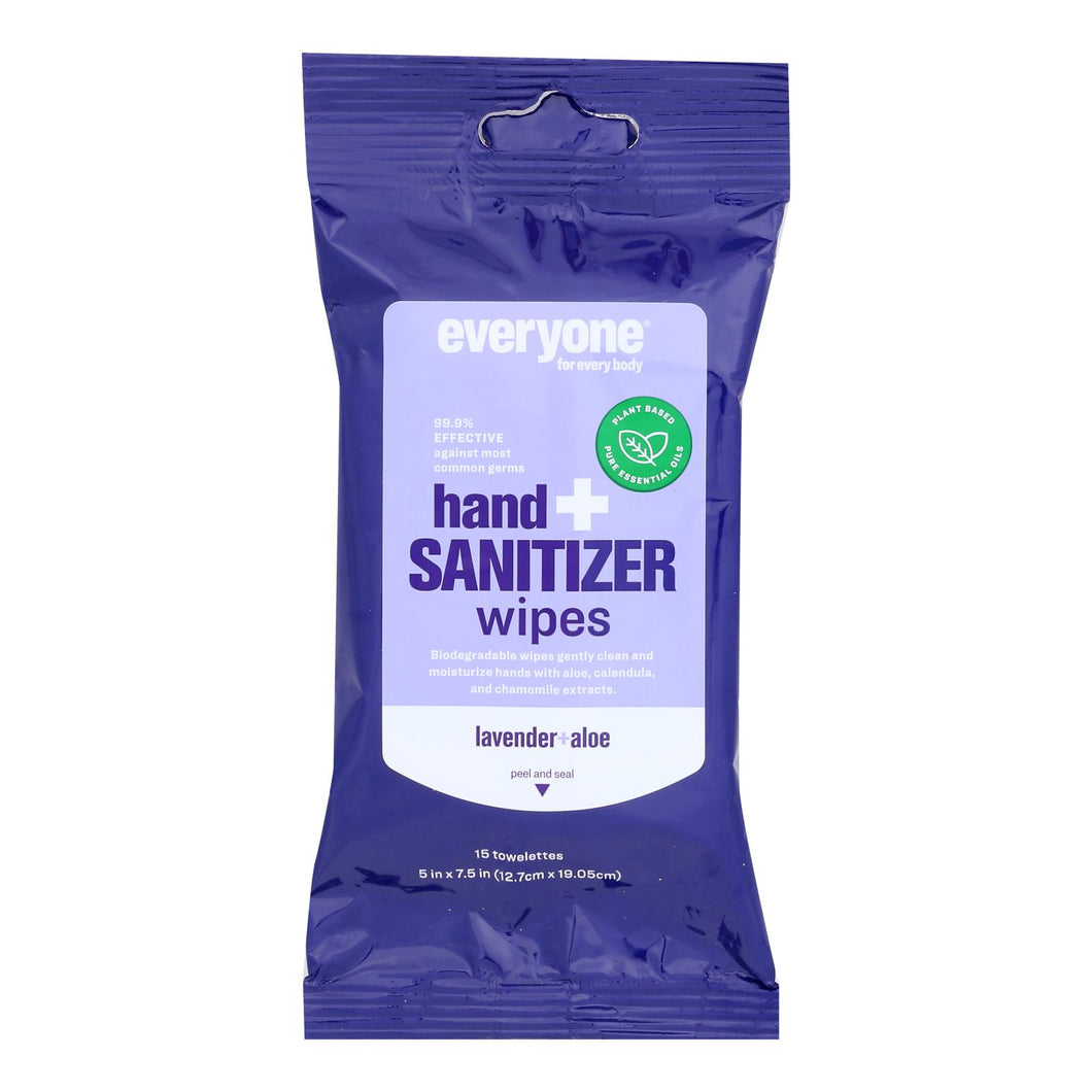 Everyone - Hand Sntzr Wipes Lavender Aloe - Case Of 6-15 Ct
