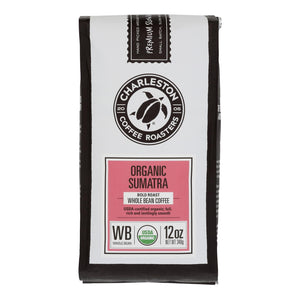 Charleston Coffee Roasters - Coffee Sumatra Whole Bean - Case Of 6 - 12 Oz