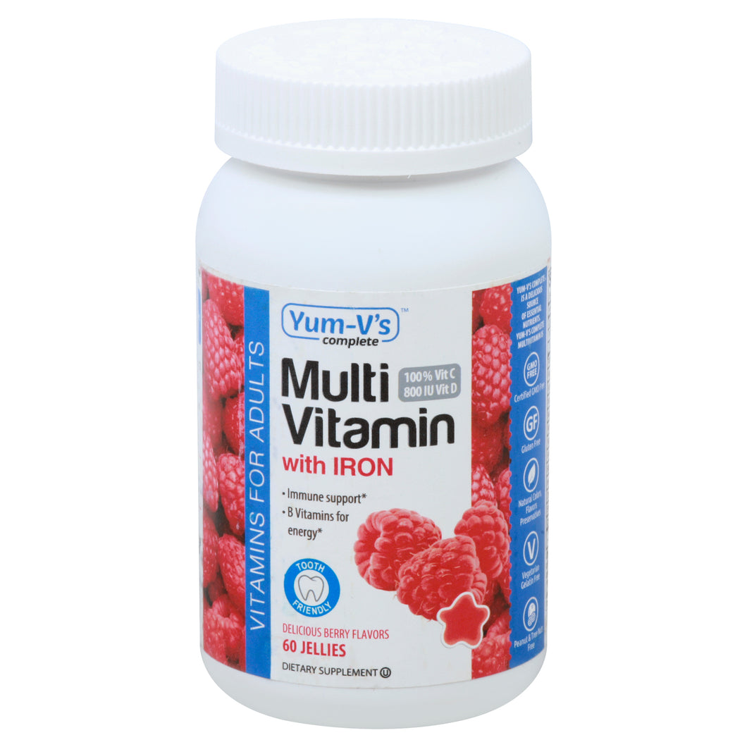Yum V's - Multivitamin Adults Iron - 1 Each - 60 Ct
