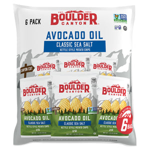 Boulder Canyon Natural Foods - Chips Classic Sea Salt Avacado Oil - Case Of 8 - 6 - 1.25oz