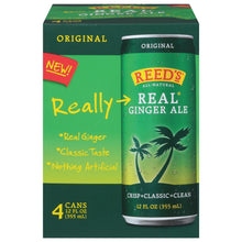 Load image into Gallery viewer, Reed&#39;s - Ginger Ale Real Sleek - Case Of 6-4/12 Fz