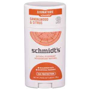 Schmidts - Deodorant Citrus Sandalwd Stk - 1 Each-2.65 Oz