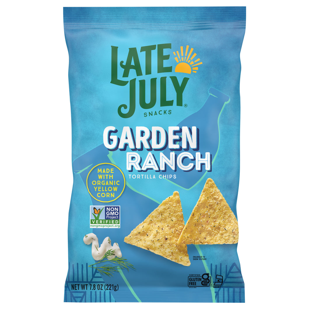 Late July Snacks - Tort Chips Grdn Ranch - Case Of 12-7.8 Oz