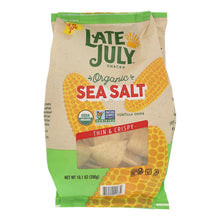 Load image into Gallery viewer, Late July Snacks - Tort Chips Sea Salt - Case Of 9-10.1 Oz