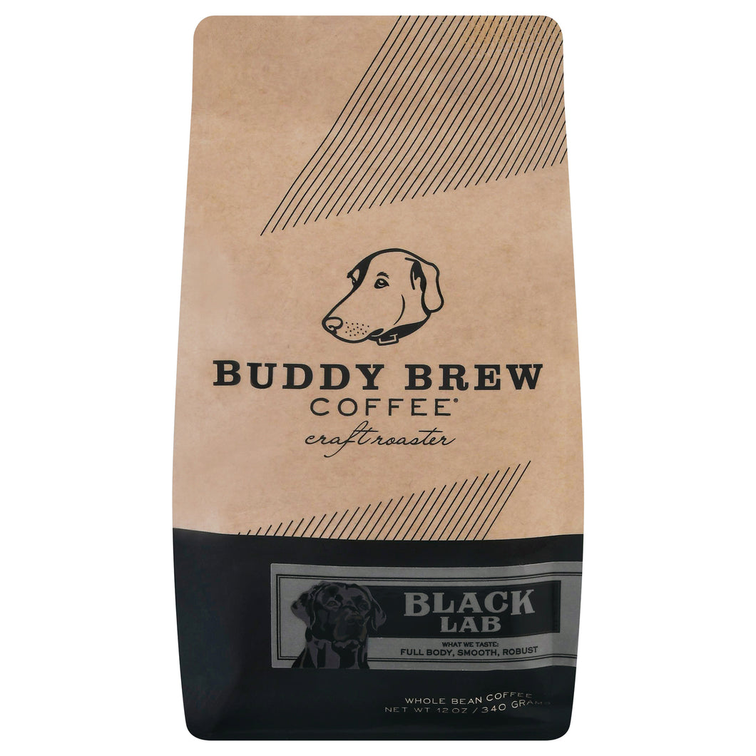 Buddy Brew - Coffee Whole Bean Black Lab - Case Of 6-12 Oz