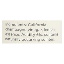 Load image into Gallery viewer, O Olive Oil Citrus Champagne Vinegar - Case Of 6 - 10.1 Fz