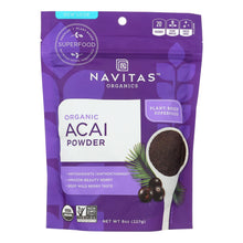 Load image into Gallery viewer, Navitas Naturals Acai Powder - Organic - Freeze-dried - 8 Oz - Case Of 12