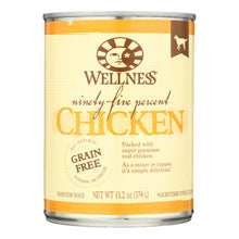 Load image into Gallery viewer, Wellness Dog Canned Food - 95% Chicken - Case Of 12 - 13.2 Oz.