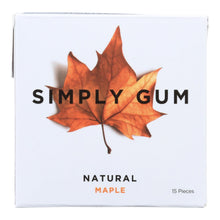 Load image into Gallery viewer, Simply Gum All Natural Gum - Maple - Case Of 12 - 15 Count
