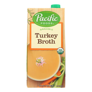 Pacific Natural Foods Turkey Broth - Organic - Case Of 12 - 32 Fl Oz.
