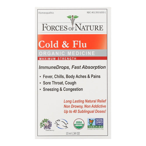 Forces Of Nature - Cold&flu Drp Max Immu - 1 Each - 10 Ml