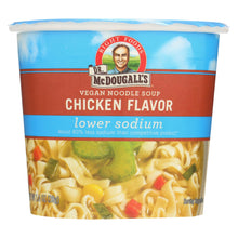 Load image into Gallery viewer, Dr. Mcdougall&#39;s Vegan Noodle Lower Sodium Soup Cup - Chicken - Case Of 6 - 1.4 Oz.