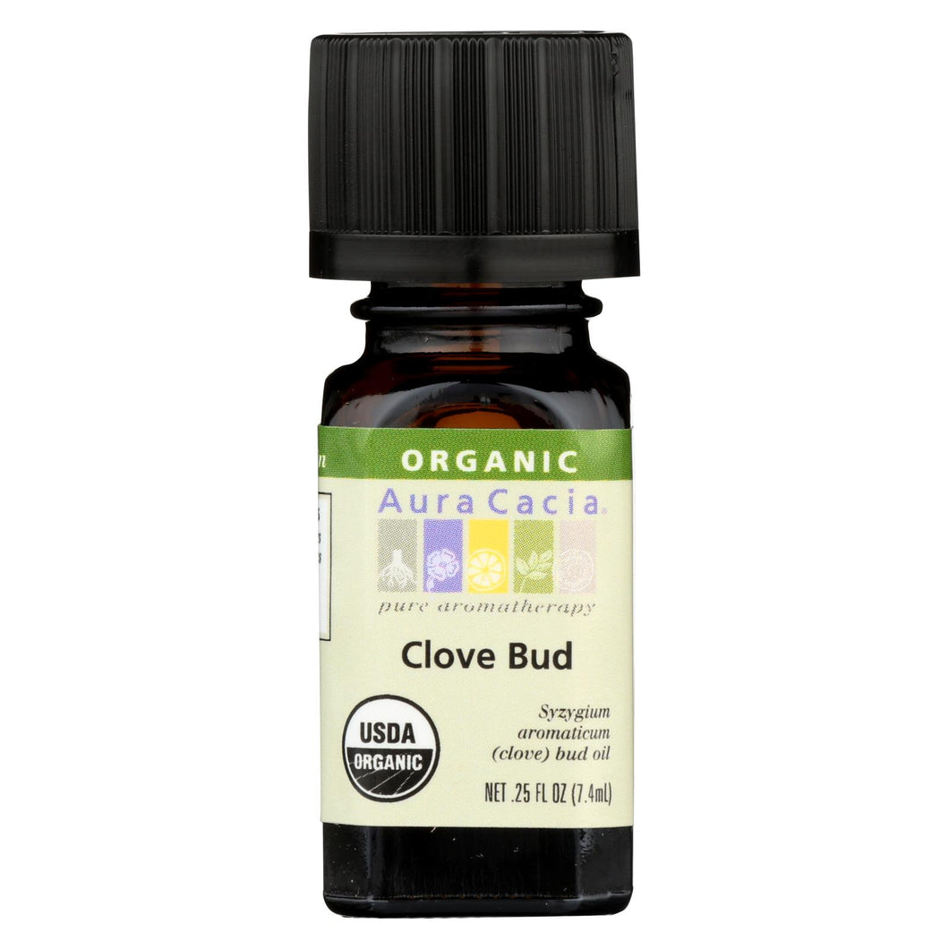 Aura Cacia - Organic Essential Oil - Clove Bud - .25 Oz