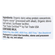 Load image into Gallery viewer, Teras Whey Protein Powder - Whey - Organic - Fair Trade Certified Dark Chocolate Cocoa - 12 Oz