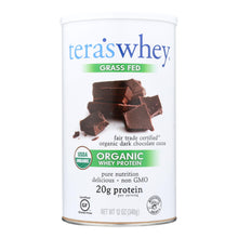 Load image into Gallery viewer, Teras Whey Protein Powder - Whey - Organic - Fair Trade Certified Dark Chocolate Cocoa - 12 Oz