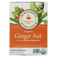 Load image into Gallery viewer, Traditional Medicinals Organic Ginger Aid Herbal Tea - 16 Tea Bags - Case Of 6