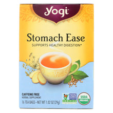 Load image into Gallery viewer, Yogi Organic Stomach Ease Herbal Tea - 16 Tea Bags - Case Of 6