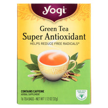 Load image into Gallery viewer, Yogi Green Tea Super Anti-oxidant - 16 Tea Bags - Case Of 6