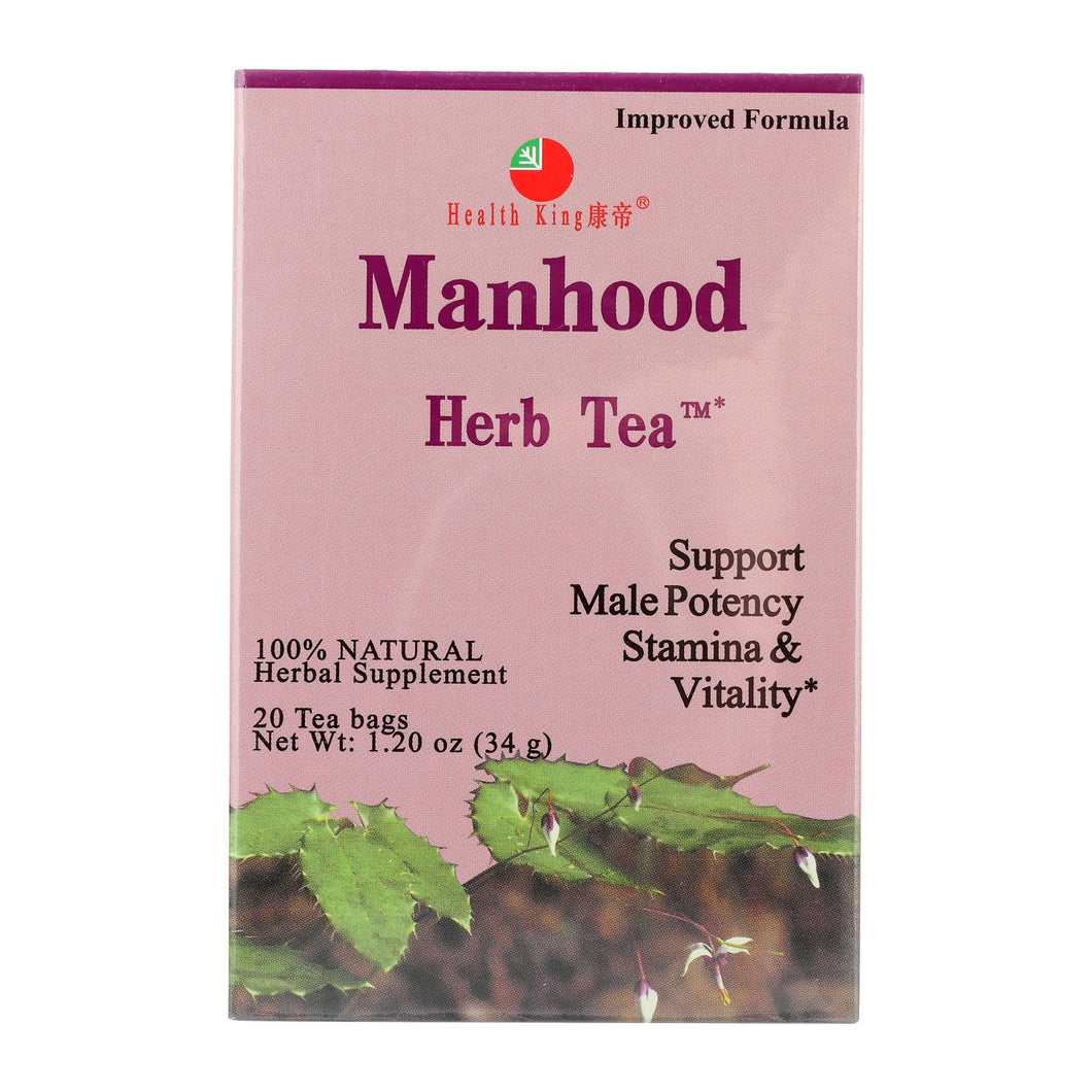 Health King Manhood Herb Tea - 20 Tea Bags