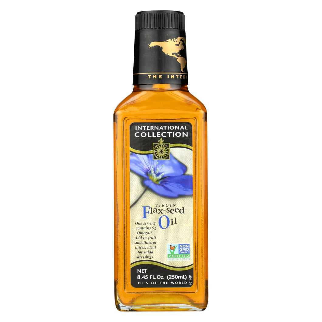 International Collection Flax-seed Oil - Virgin - Case Of 6 - 8.45 Fl Oz.
