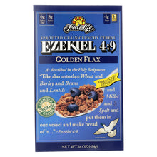 Load image into Gallery viewer, Food For Life Baking Co. Cereal - Organic - Ezekiel 4-9 - Sprouted Whole Grain - Golden Flax - 16 Oz - Case Of 6