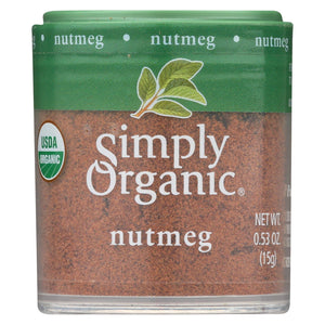 Simply Organic Nutmeg - Organic - Ground - .53 Oz - Case Of 6