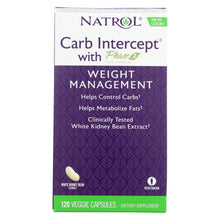 Load image into Gallery viewer, Natrol White Kidney Bean Carb Intercept - 120 Capsules
