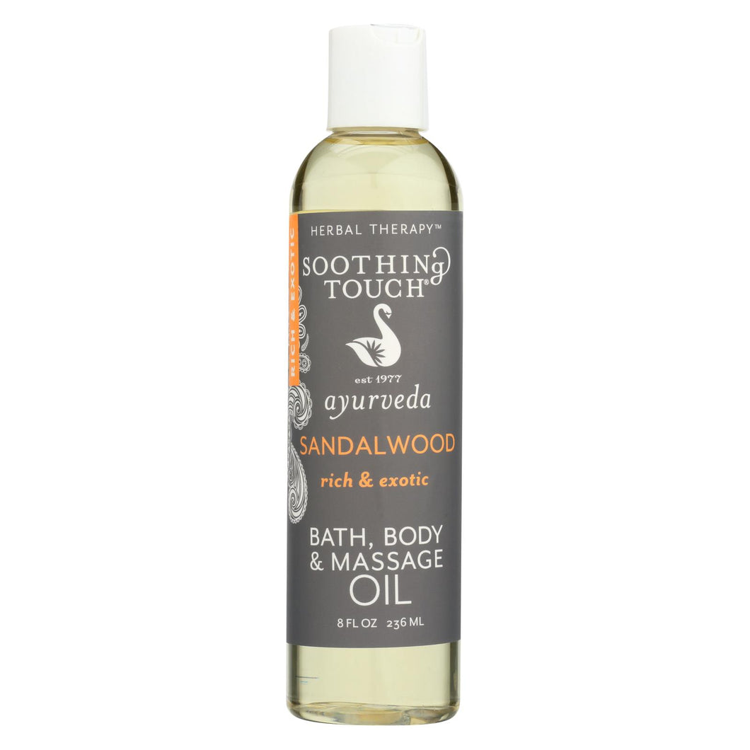 Soothing Touch Bath And Body Oil - Sandalwood - 8 Oz