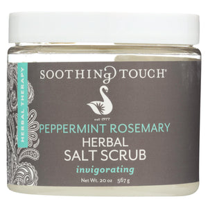 Soothing Touch Salt Scrub - Peppermint-rosemary - 20 Oz