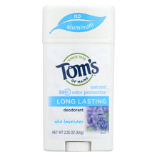 Load image into Gallery viewer, Tom&#39;s Of Maine Natural Long-lasting Deodorant Wild Lavender - 2.25 Oz - Case Of 6