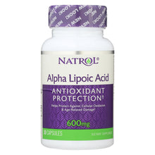Load image into Gallery viewer, Natrol Alpha Lipoic Acid - 600 Mg - 30 Capsules