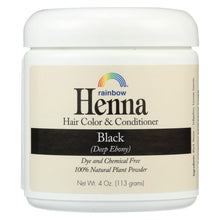Load image into Gallery viewer, Rainbow Research Henna Hair Color And Conditioner Persian Black Deep Ebony - 4 Oz