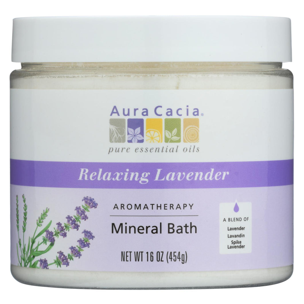 Aura Cacia - Aromatherapy Mineral Bath Lavender Harvest - 16 Oz
