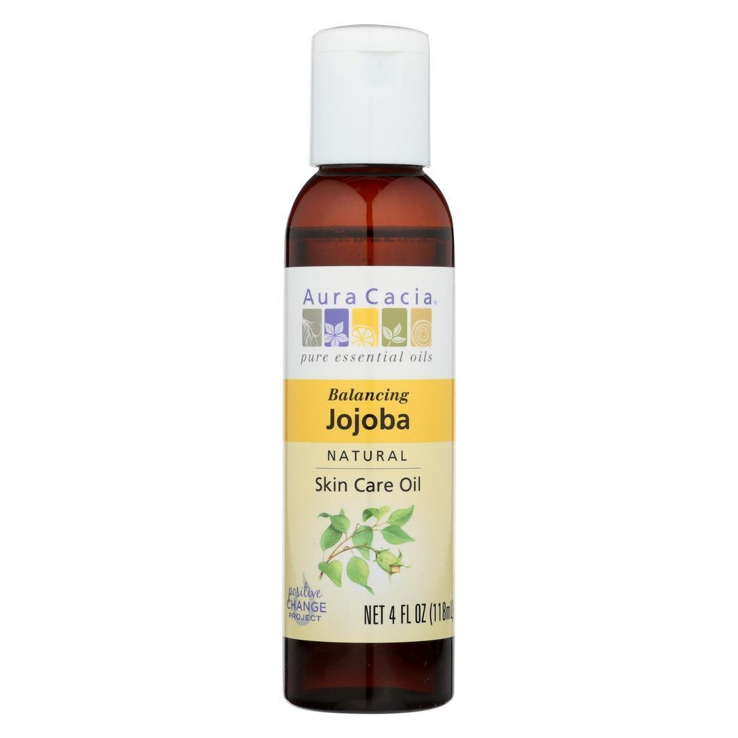 Aura Cacia - Jojoba Natural Skin Care Oil - 4 Fl Oz