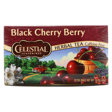 Load image into Gallery viewer, Celestial Seasonings Herbal Tea Caffeine Free Black Cherry Berry - 20 Tea Bags - Case Of 6