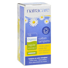 Load image into Gallery viewer, Natracare 100% Organic Cotton Tampons Regular W- Applicator - 16 Tampons
