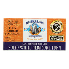 Load image into Gallery viewer, Henry And Lisa&#39;s Natural Seafood Solid White Albacore Tuna - Case Of 12 - 5 Oz.