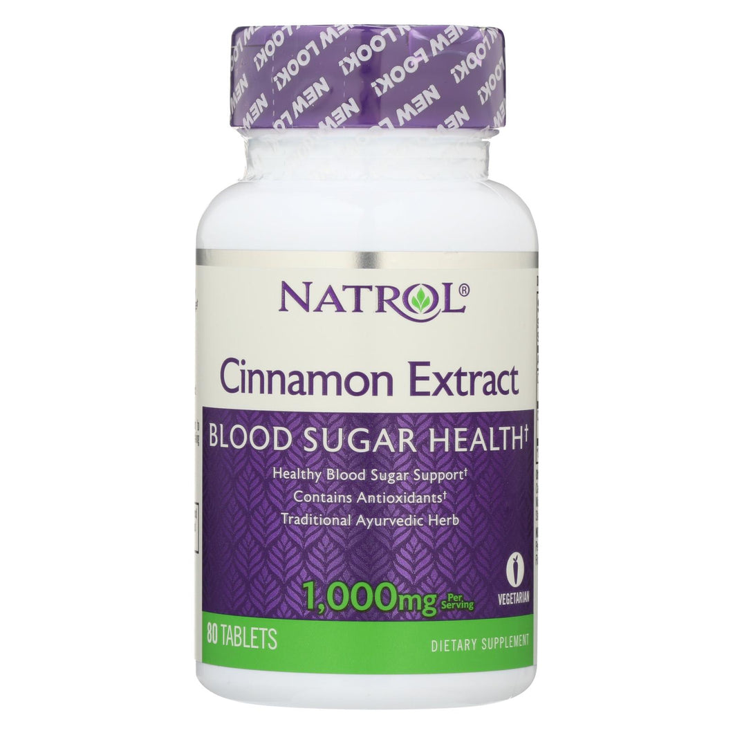 Natrol Cinnamon Extract - 1000 Mg - 80 Tablets