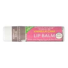 Load image into Gallery viewer, Soothing Touch Lip Balm - Vegan Vanilla Chai - Case Of 12 - .25 Oz