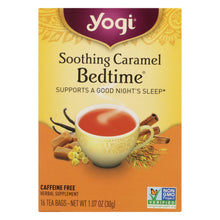 Load image into Gallery viewer, Yogi Bedtime Herbal Tea Caffeine Free Soothing Caramel - 16 Tea Bags - Case Of 6