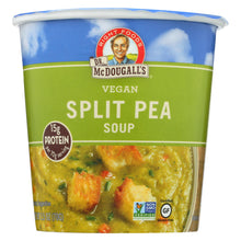 Load image into Gallery viewer, Dr. Mcdougall&#39;s Vegan Split Pea And Barley Soup Big Cup - Case Of 6 - 2.5 Oz.