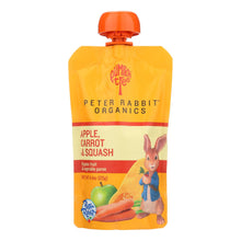 Load image into Gallery viewer, Peter Rabbit Organics Veggie Snacks - Carrot Squash And Apple - Case Of 10 - 4.4 Oz.