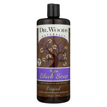 Load image into Gallery viewer, Dr. Woods Shea Vision Pure Black Soap With Organic Shea Butter - 32 Fl Oz